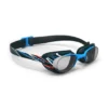 Nabaiji Swimming Goggles - Xbase Print L - Clear Lenses - Navy Blue / Red