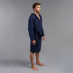 Watko Swimming Lightweight Cotton Pool Bathrobe With Hood