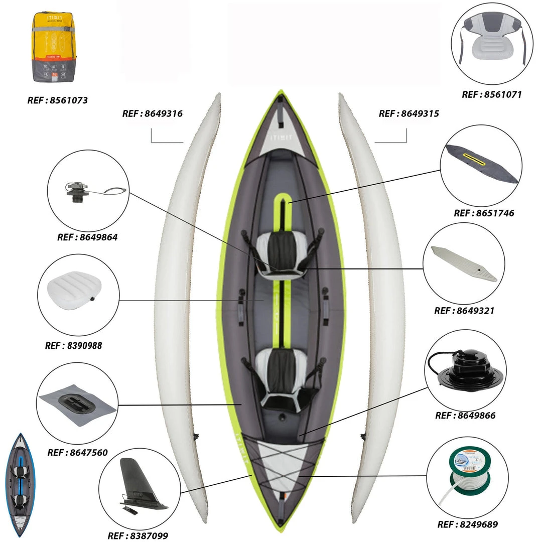 Promo β¨ Itiwit Inflatable Stitch Recreational Touring Sit-on-top Kayak 1 To 2 Person 330lb Kayaking π 18 Itiwit Inflatable Stitch Recreational Touring Sit-on-top Kayak 1 To 2 Person 330lb Kayaking