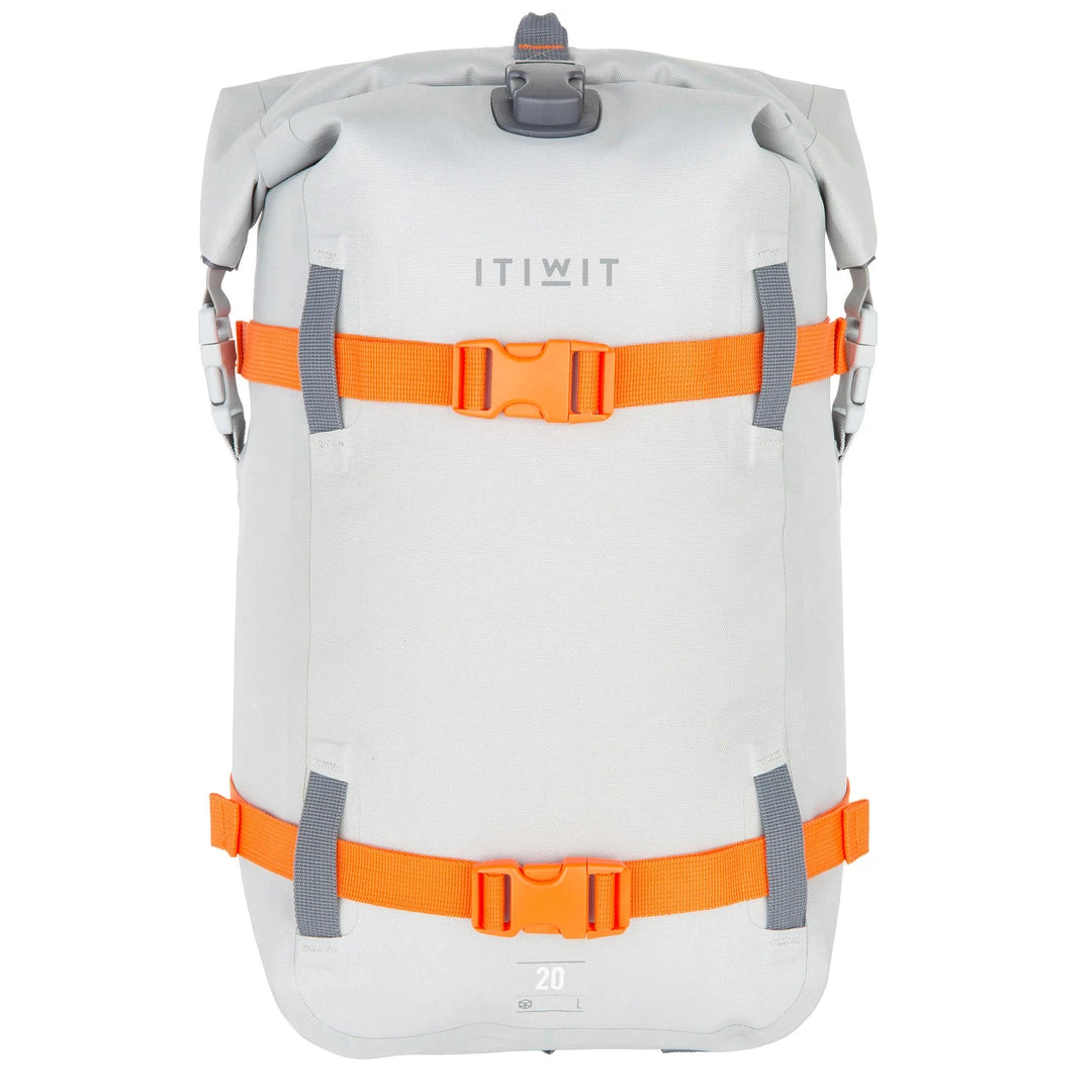 Promo 🤩 Decathlon Itiwit IPX6 Waterproof Backpack Roll Top Dry Bag 20L 💯 29 Decathlon Itiwit IPX6 Waterproof Backpack Roll Top Dry Bag 20L