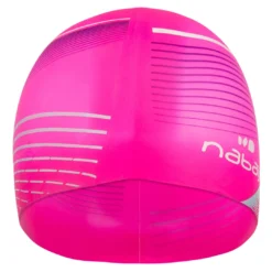 Nabaiji Swimming Silicone Swim Cap TERM BLACK