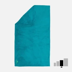 Nabaiji Swimming Ultra-Soft Microfibre Towel Size L 80 X 130 Cm White