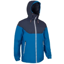 Tribord Waterproof Sailing Jacket - Wet-weather Windproof Jacket SAILING 100 Navy Blue