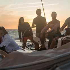 Tribord Waterproof Sailing Jacket - Wet-weather Jacket SAILING 100 White