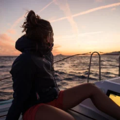 Tribord Waterproof Sailing Jacket - Wet-weather Jacket SAILING 100 White