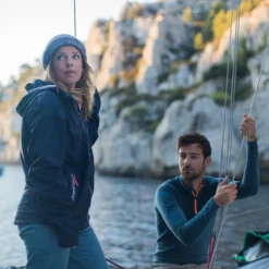 Tribord Waterproof Sailing Jacket - Wet-weather Jacket SAILING 100 White