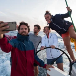 Tribord Waterproof Sailing Jacket - Wet-weather Jacket SAILING 100 White