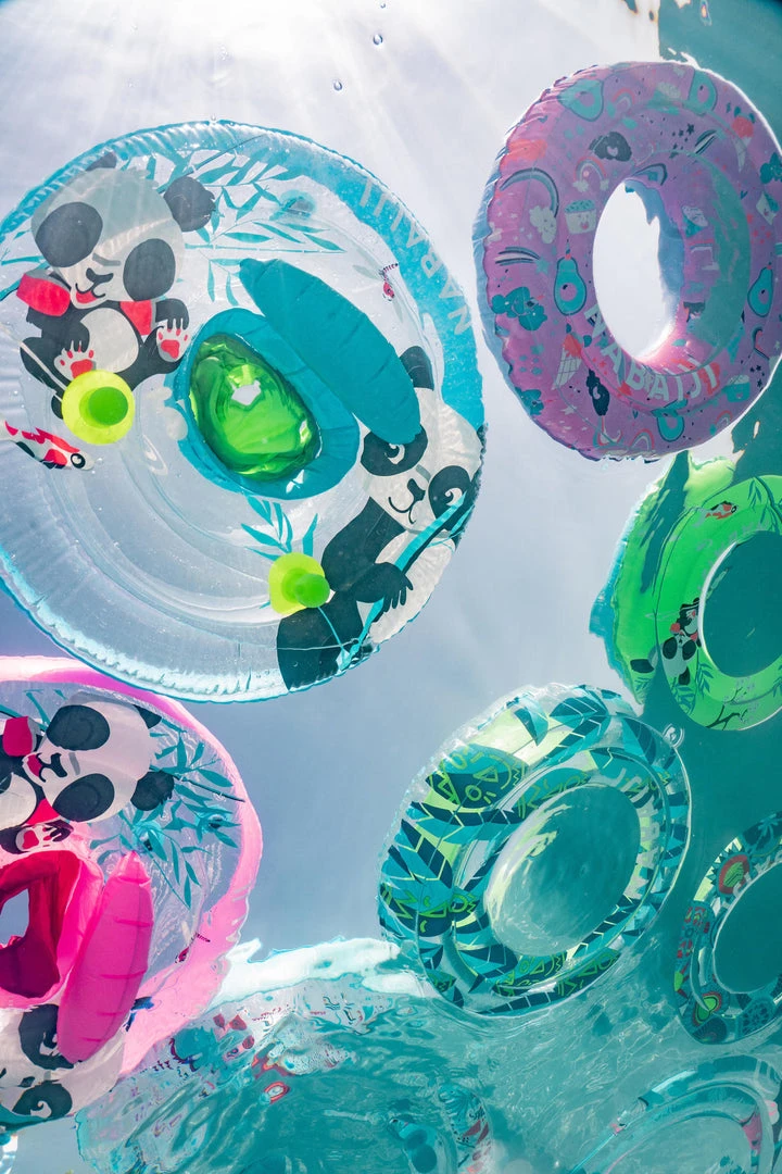 New ❤️ Nabaiji Swimming Kids' Inflatable Swim Ring 3-6 Years 51 Cm Beige SAVANNAH Print 🥰 32 Nabaiji Swimming Kids' Inflatable Swim Ring 3-6 Years 51 Cm Beige SAVANNAH Print