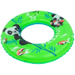 Nabaiji Swimming Kids' Inflatable Swim Ring 3-6 Years 51 Cm Beige SAVANNAH Print