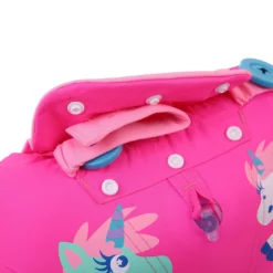 Nabaiji Kids' Swimming Adjustable Pool Armbands-waistband 15 To 30 Kg TISWIM “Tiger” Blue