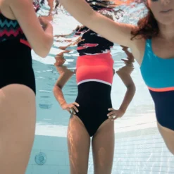 Nabaiji Swimming 1-piece Swimsuit Heva Li Blue Petrol