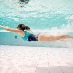 Nabaiji Swimming 1-piece Swimsuit Heva Li Blue Petrol