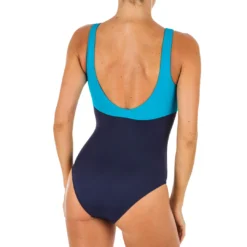 Nabaiji Swimming 1-piece Swimsuit Heva Li Blue Petrol