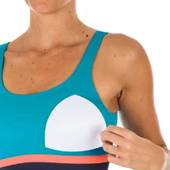 Nabaiji Swimming 1-piece Swimsuit Heva Li Blue Petrol