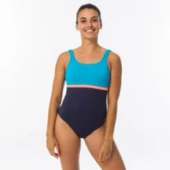 Nabaiji Swimming 1-piece Swimsuit Heva Li Blue Petrol