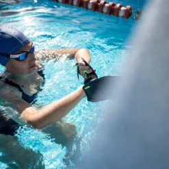 Nabaiji Swimming Paddles Quick-In 500 Size S - Blue Yellow