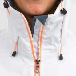 Tribord Waterproof Sailing Jacket - Wet-weather Jacket SAILING 100 White