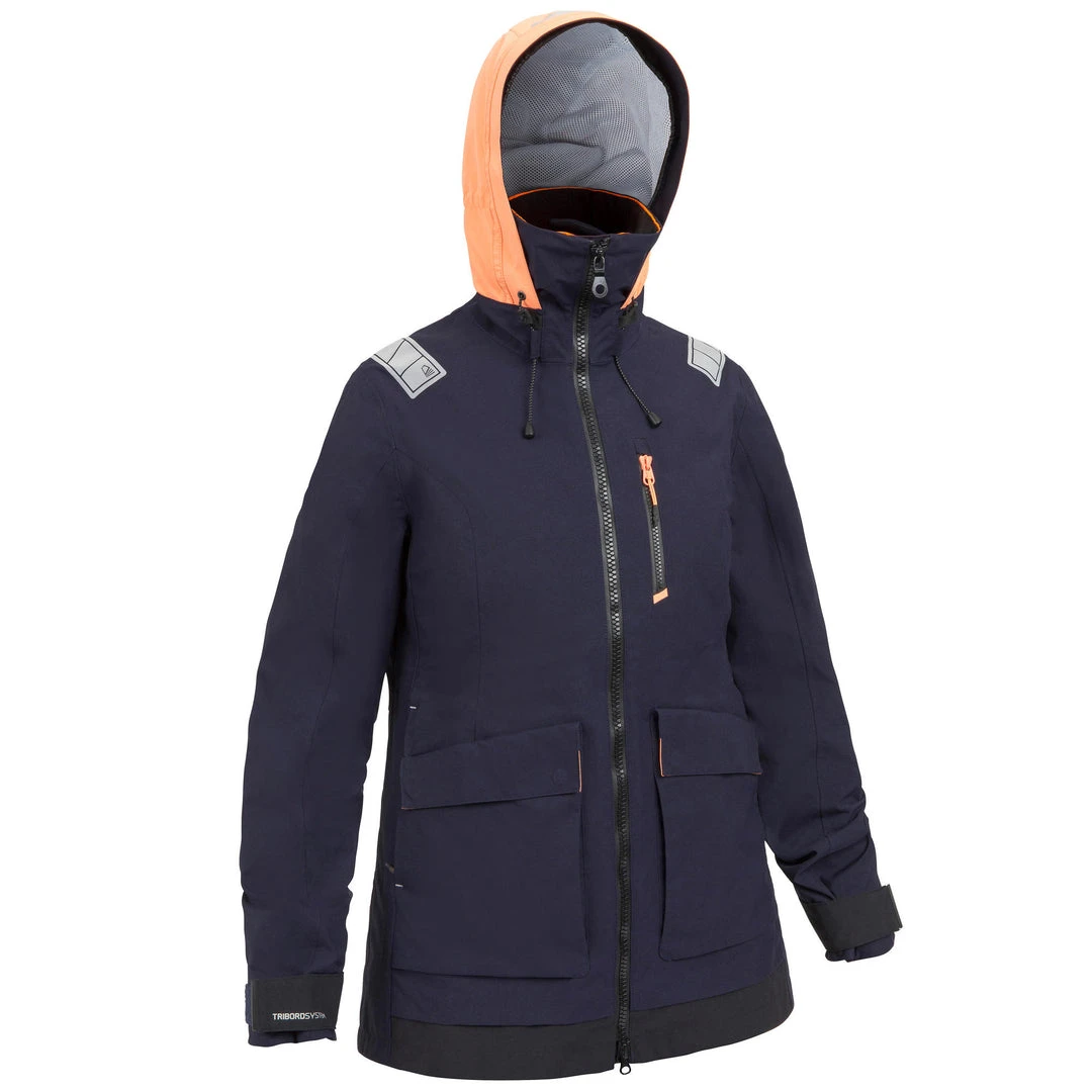 New ❤️ Tribord Sailing Waterproof Jacket Sailing 500 ⭐ 4 Tribord Sailing Waterproof Jacket Sailing 500