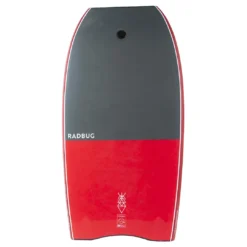 Decathlon Radbug 500 Bodyboard Boogie High Density Foam Composite Stringer 40'' & 41.5'' W/ Biceps Coiler Leash Bodyboarding