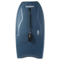 Decathlon Radbug 500 Bodyboard Boogie High Density Foam Composite Stringer 40'' & 41.5'' W/ Biceps Coiler Leash Bodyboarding