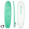 Surfing Decathlon Olaian 100 Foam Soft Surfboard 7'5 80L Concave W/ Handle, Leash & Soft Edge Fins