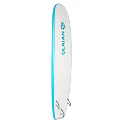 Surfing Decathlon Olaian 100 Foam Soft Surfboard 8'2 100L Concave W/ Handle Leash & Soft Edge Fins