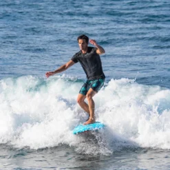 Best deal ❤️ Olaian 500 Foam Surfboard 7'8 75L Curved Triple Stringer W/ Leash & Soft Edge Fins ✔️ Surfing 🤩 49 Olaian 500 Foam Surfboard 7'8 75L Curved Triple Stringer W/ Leash & Soft Edge Fins Surfing