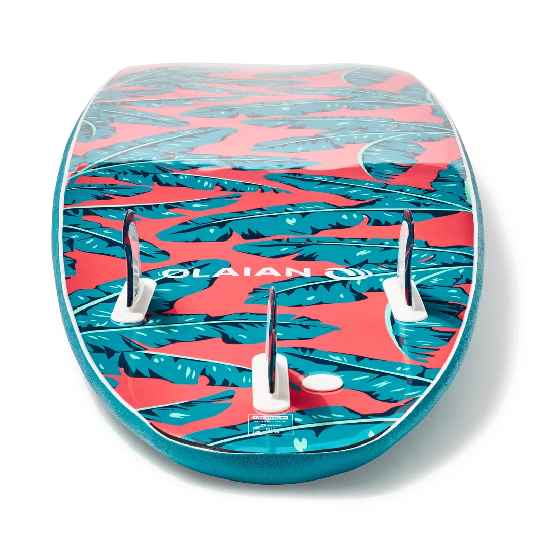 Best deal ❤️ Olaian 500 Foam Surfboard 7'8 75L Curved Triple Stringer W/ Leash & Soft Edge Fins ✔️ Surfing 🤩 7 Olaian 500 Foam Surfboard 7'8 75L Curved Triple Stringer W/ Leash & Soft Edge Fins Surfing