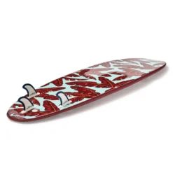 Olaian 500 Foam Surfboard 7' 55L Curved Dual Stringer W/ Leash & Soft Edge Fins Surfing