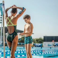 Nabaiji Swimming Jade Chlorine-Resistant One Piece Swimsuit Girls'