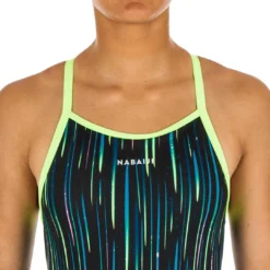 Nabaiji Swimming Jade Chlorine-Resistant One Piece Swimsuit Girls'