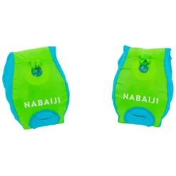 Nabaiji Kids' Swimming Adjustable Pool Armbands-waistband 15 To 30 Kg TISWIM “Tiger” Blue