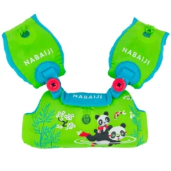 Nabaiji Kids' Swimming Adjustable Pool Armbands-waistband 15 To 30 Kg TISWIM “Tiger” Blue