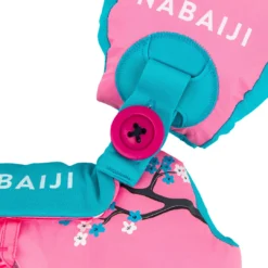 Nabaiji Kids' Swimming Adjustable Pool Armbands-waistband 15 To 30 Kg TISWIM “Tiger” Blue