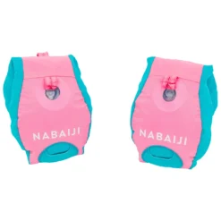 Nabaiji Kids' Swimming Adjustable Pool Armbands-waistband 15 To 30 Kg TISWIM “Tiger” Blue