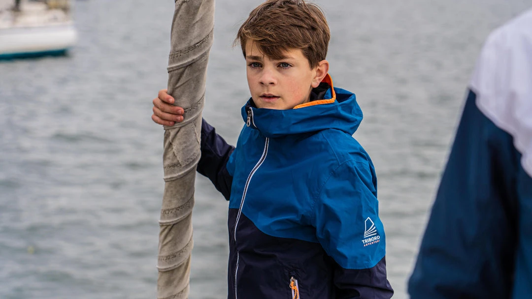 Cheapest โญ Tribord Kid's Sailing Waterproof Jacket - Wet-weather Jacket SAILING 100 Mint White ๐ 28 Tribord Kid's Sailing Waterproof Jacket - Wet-weather Jacket SAILING 100 Mint White