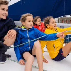 Cheapest โญ Tribord Kid's Sailing Waterproof Jacket - Wet-weather Jacket SAILING 100 Mint White ๐ 104 Tribord Kid's Sailing Waterproof Jacket - Wet-weather Jacket SAILING 100 Mint White