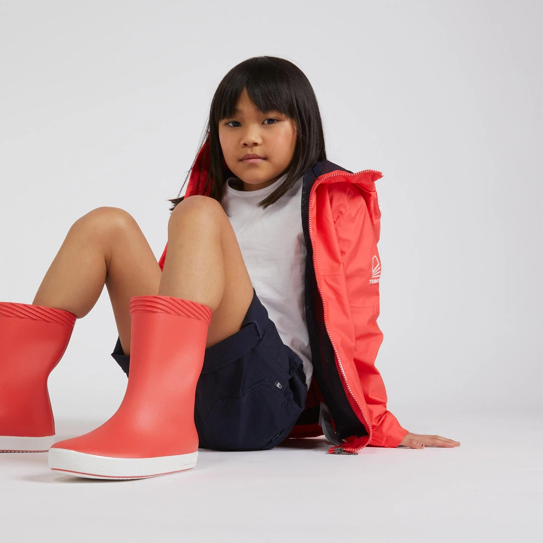 Cheapest โญ Tribord Kid's Sailing Waterproof Jacket - Wet-weather Jacket SAILING 100 Mint White ๐ 24 Tribord Kid's Sailing Waterproof Jacket - Wet-weather Jacket SAILING 100 Mint White