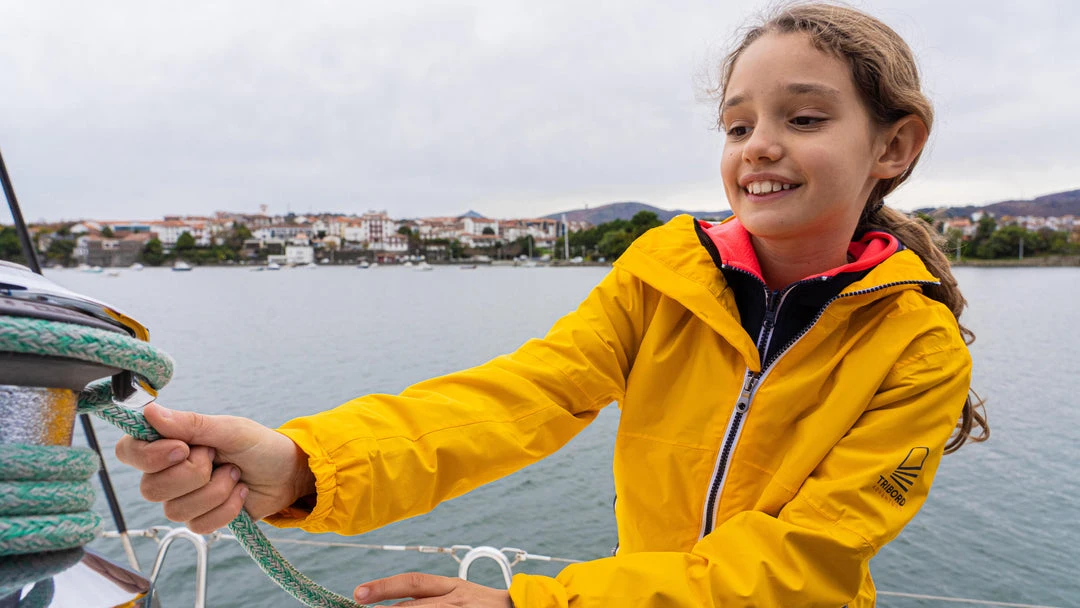 Cheapest โญ Tribord Kid's Sailing Waterproof Jacket - Wet-weather Jacket SAILING 100 Mint White ๐ 48 Tribord Kid's Sailing Waterproof Jacket - Wet-weather Jacket SAILING 100 Mint White