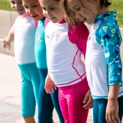 Nabaiji UV Rash Guard Short Sleeved Shorty Swimsuit Babies' Swimming