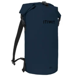 Kayaking Decathlon Itiwit IPX6 Waterproof Roll Top Dry Bag 30L W/ Backpack Strap