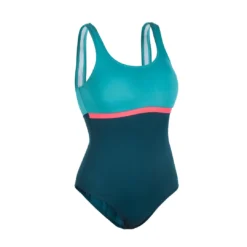 Nabaiji Swimming 1-piece Swimsuit Heva Li Blue Petrol