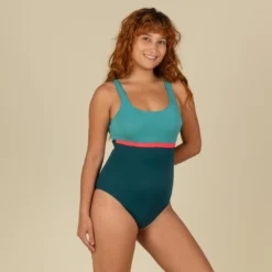Nabaiji Swimming 1-piece Swimsuit Heva Li Blue Petrol