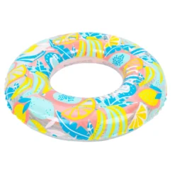 New ❤️ Nabaiji Swimming Kids' Inflatable Swim Ring 3-6 Years 51 Cm Beige SAVANNAH Print 🥰 45 Nabaiji Swimming Kids' Inflatable Swim Ring 3-6 Years 51 Cm Beige SAVANNAH Print