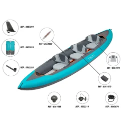 Itiwit X100 Inflatable Dropstich Recreational Touring Sit-on-top Kayak 1 To 3 Person 540lb