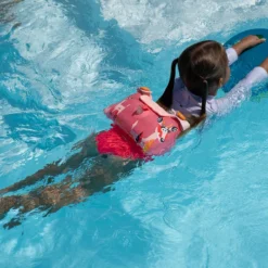 Nabaiji Kids' Swimming Adjustable Pool Armbands-waistband 15 To 30 Kg TISWIM “Tiger” Blue