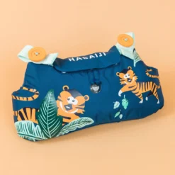 Nabaiji Kids' Swimming Adjustable Pool Armbands-waistband 15 To 30 Kg TISWIM “Tiger” Blue