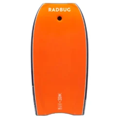 Decathlon Radbug 500 Bodyboard Boogie High Density Foam Composite Stringer 40'' & 41.5'' W/ Biceps Coiler Leash Bodyboarding
