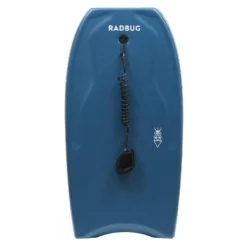 Decathlon Radbug 500 Bodyboard Boogie High Density Foam Composite Stringer 40'' & 41.5'' W/ Biceps Coiler Leash Bodyboarding