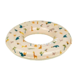 New ❤️ Nabaiji Swimming Kids' Inflatable Swim Ring 3-6 Years 51 Cm Beige SAVANNAH Print 🥰 56 Nabaiji Swimming Kids' Inflatable Swim Ring 3-6 Years 51 Cm Beige SAVANNAH Print